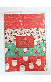 Christmas  Gift Wrap pack of 8 sheets ,50 packs in box ,price per pack 